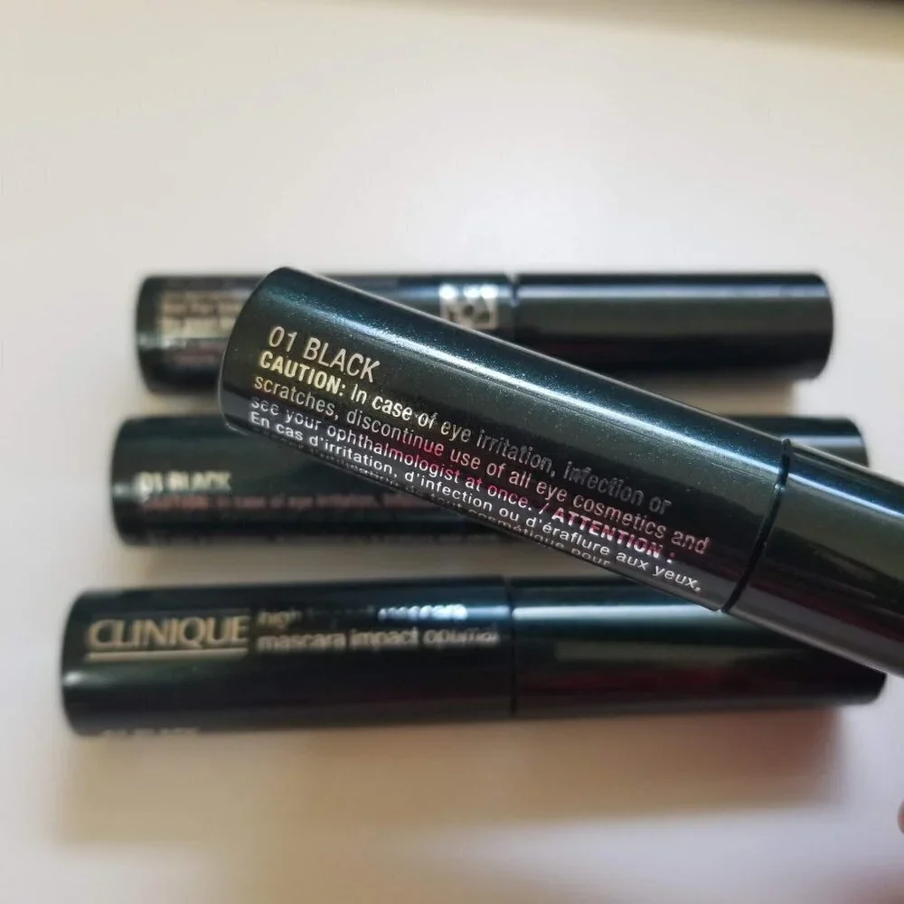 NEW Clinique High Impact Mascara Stick Black Eye Beauty Makeup 4 Pieces